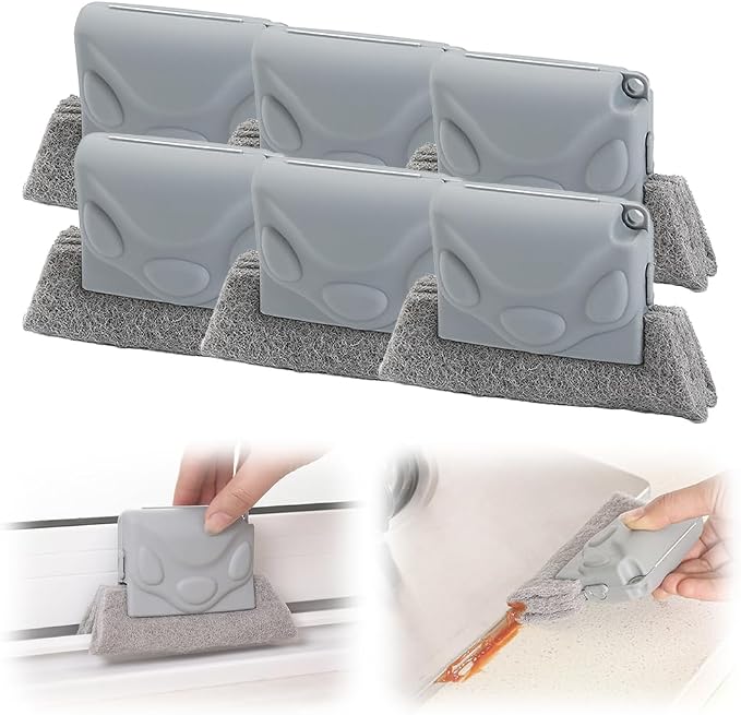 Magic Window Track Cleaner, Upgraded Window Groove Cleaning Brushes by ASFANST
