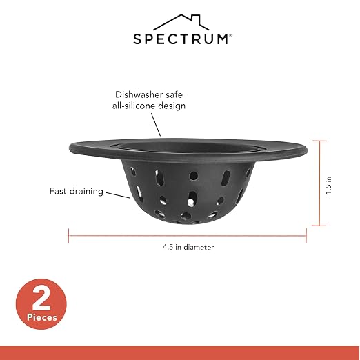 Spectrum Silicone Sink Strainer 2-Pack - Image 5