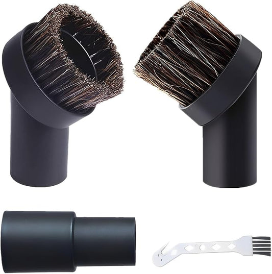 Vacuum Brush Attachment, 25/35mm Horse Hair Brush by YurMemo