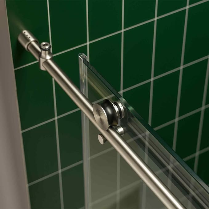 Woodbridge 56-60" W x 80" H Frameless Single Sliding Shower Door - Image 8