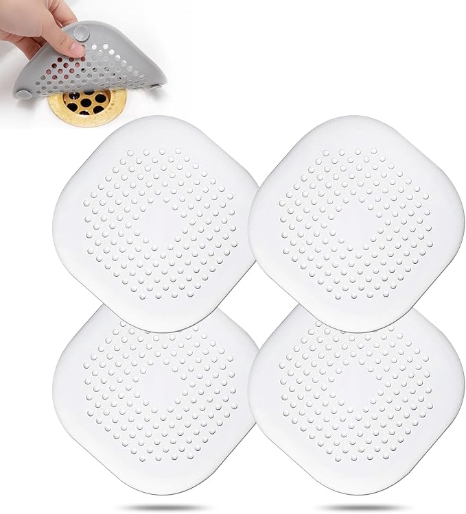 Hair Drain Catcher, Square Drain Cover by Bovinde
