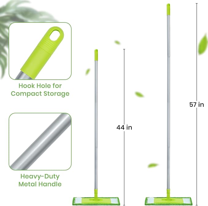 Mops for Floor Cleaning with 2 Different Washable Mop Refill Pads Hardwood - Image 6