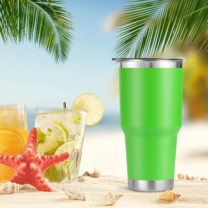 D·S 30 oz Green Tumbler Stainless Steel Double Wall Vacuum Insulated Mug - Image 7
