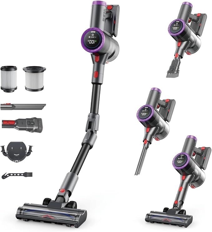 Cordless Vacuum Cleaner Bendable 6-in-1 Stick Vacuum — Lightweight by Prasky