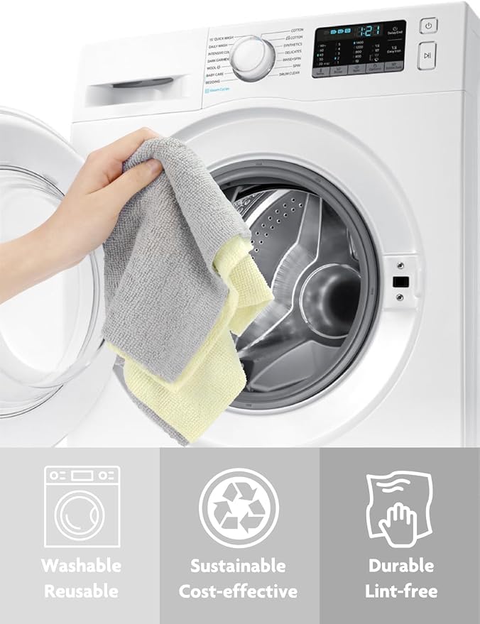 Fantasticlean Microfiber Cleaning Cloth Roll -75 Pack, Tear Away Microfiber - Image 7