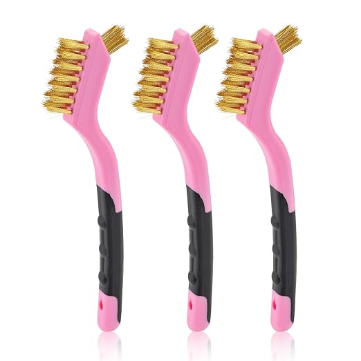 MAXMAN Brass Wire Brush Set 3-Pack, Brass Brushes by MAXMAN