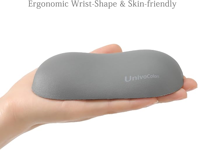 UnivoColors Design-Wave Wrist Rest, Artificial Sheepskin+Memory - Image 5