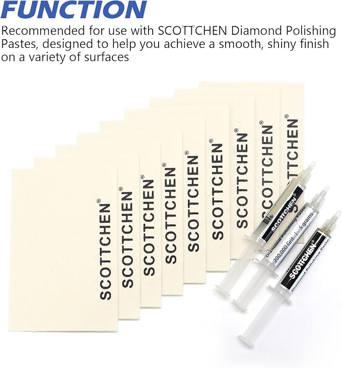 SCOTTCHEN 9Pcs Wool Cloths for Buffing, Polishing and Lapping, and Metalworking - Image 6
