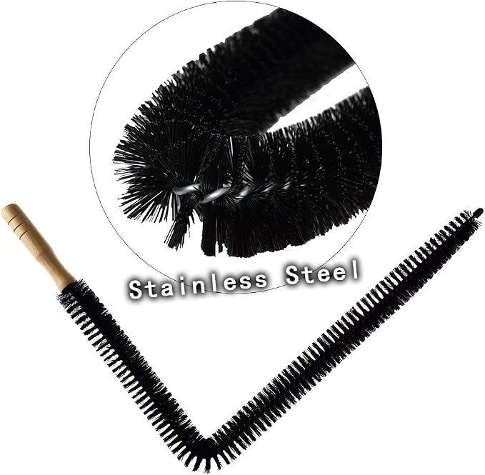 Dryer Vent Cleaner Kit Brush-2 Pack Clothes Lint Trap 30 Inch Long Flexible - Image 4