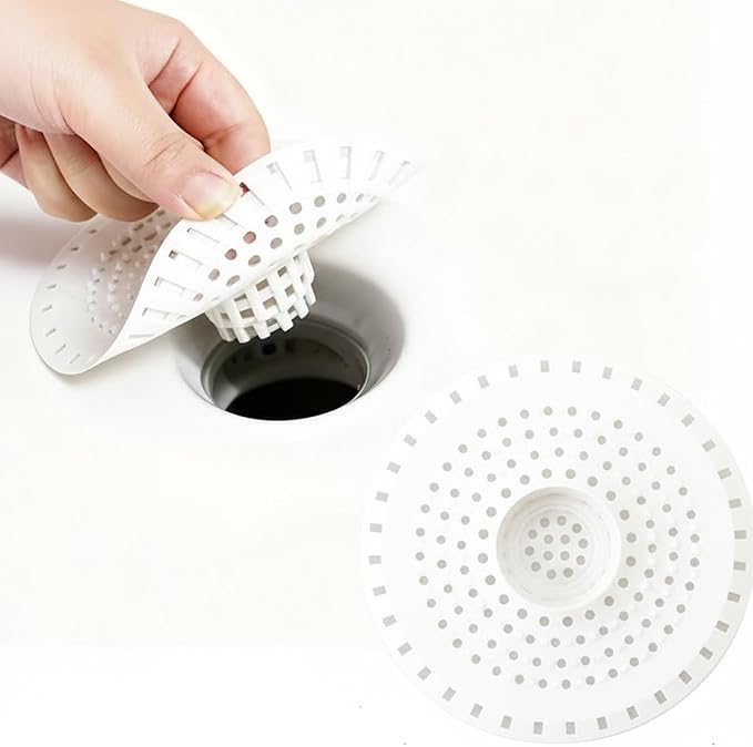Shower Drain Hair Catcher, Premium Silicone Drain Protector & Shower Drain Cover by Unknown