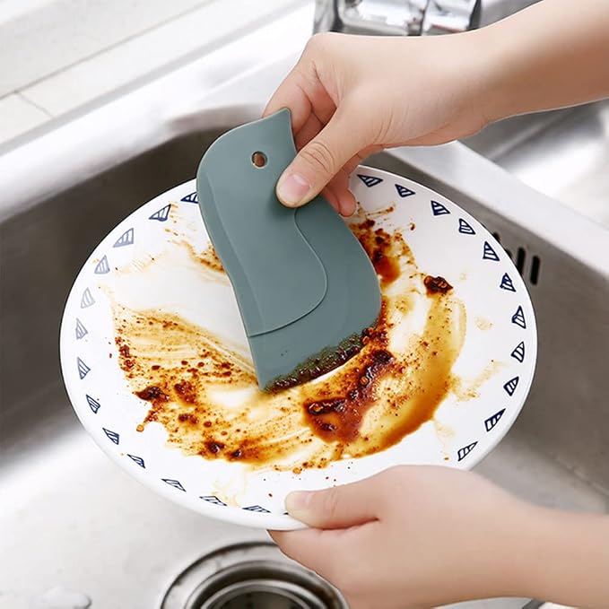 6 PACK Multifunctional Penguin Shape Silicone Scraper Soft Kitchen Cleaner - Image 5