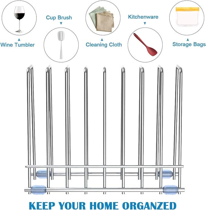 Reusable Storage Bags Rack, Drying Rack - Image 3