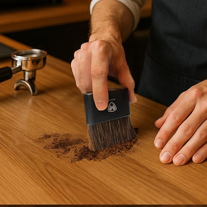 Magnet Professional Coffee Grinder Cleaning Brush Coffee Brush Handling - Image 9