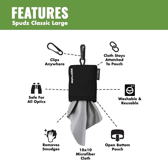 Alpine Innovations SPUDZ Classic Microfiber Cloth, Screen Cleaner and Lens - Image 3