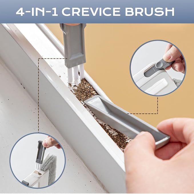 Magic Window Track Cleaner, 2 in 1 Groove Cleaning Brush, Window Groove - Image 3