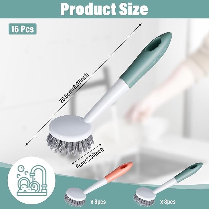 16 Pack Kitchen Scrub Dish Brush - Image 2