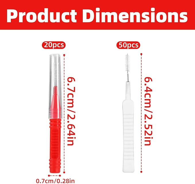 70pcs Shower Head Cleaning Tools, Including 20 Cleaning Brushes and 50 Shower - Image 2