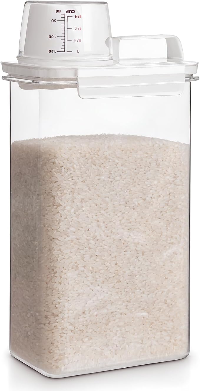Rice Container, Rice Storage Container, 3-5 Lbs Tcereal Storage Container by FrutPunch