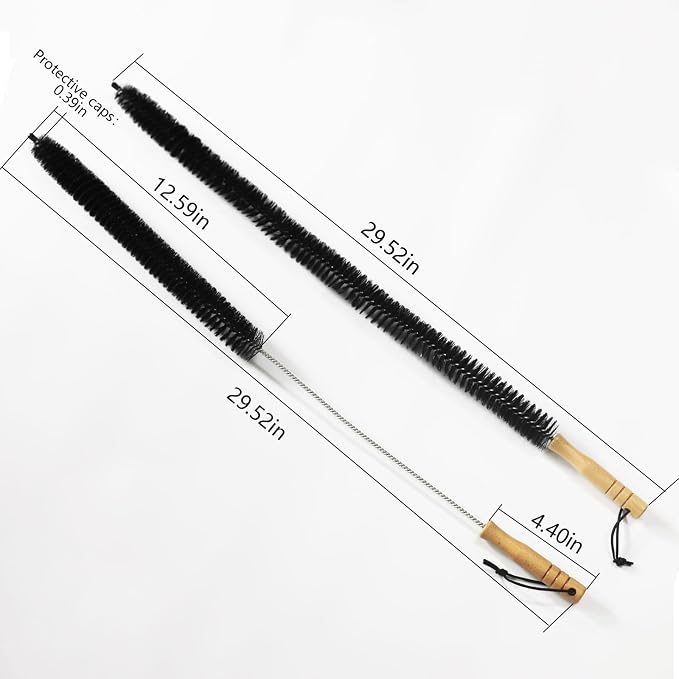 Dryer Vent Cleaner Kit Brush Set, Refrigerator Coil Cleaning Brush - Image 2