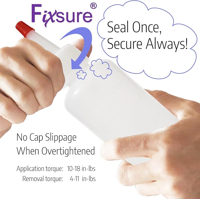 Plastic Squeeze Bottles with Red Tip Cap, 4 Oz Squirt Bottle - Image 5