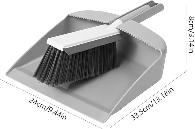 Broom with Dustpan Combo Set Dustpan and Brush Set Handheld Dustpans and Brush - Image 2