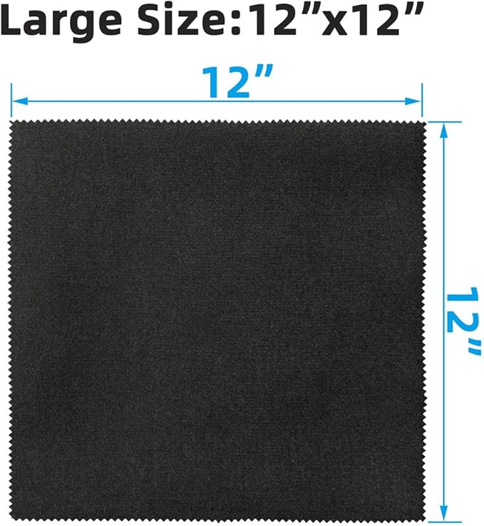 12 Pack Microfiber Gun Cleaning Cloth, Reusable Microsuede Cleaning/Polishing - Image 2