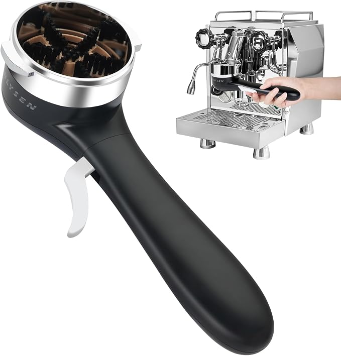 Espresso Coffee Machine Cleaning Brush, 360° Cleaning Push-Up Coffee Maker Brush by LANLYSEN