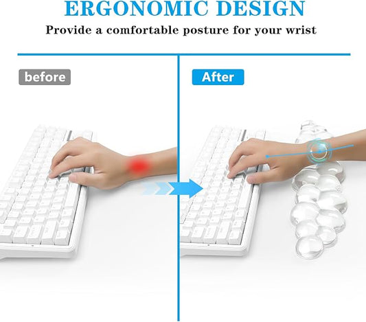 Gel Cloud Keyboard Wrist Rest, Cute Wrist Support and Arm Support Keyboard Rest - Image 2