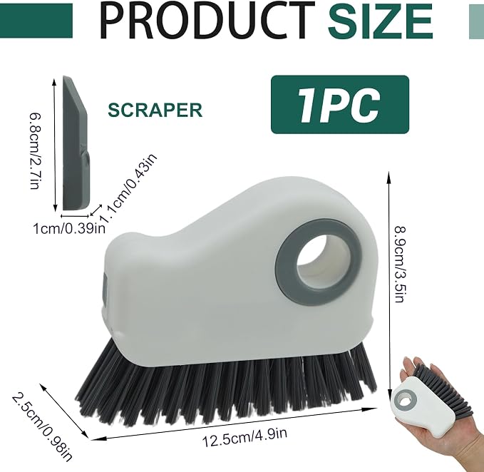 Groove Cleaning Brush, 2 in 1 Window Track Cleaning Brush - Image 2