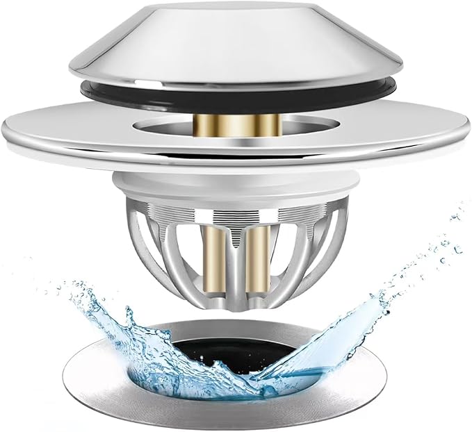 Bathtub Drain Stopper, Pop Up Tub Stopper Bottom by Anlige