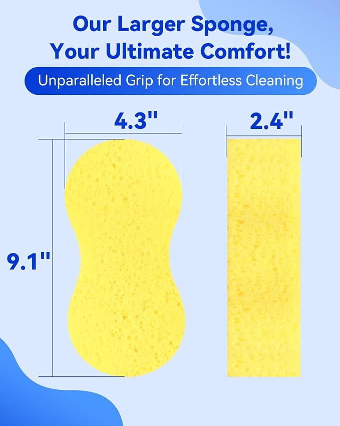 Temede Car Wash Sponge, Car Cleaning Large Sponges, All Purpose Sponges - Image 2