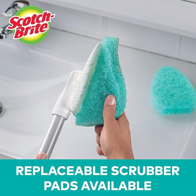 Scotch-Brite Extendable Tub & Tile Scrubber Kit, Includes 1 Handle and 3 - Image 7