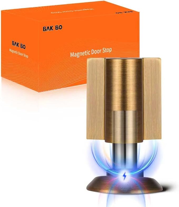 Bak Bo Magnetic Door Stoppers 2 Pack Bottom of Door Holder Keep Door Open No by BakBoHardware