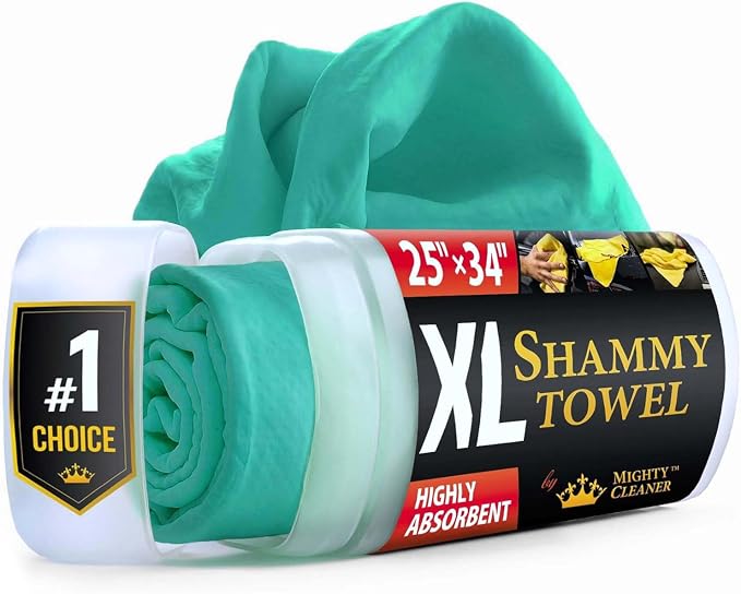 Premium XL Shammy Towel for Car by MightyCleaner