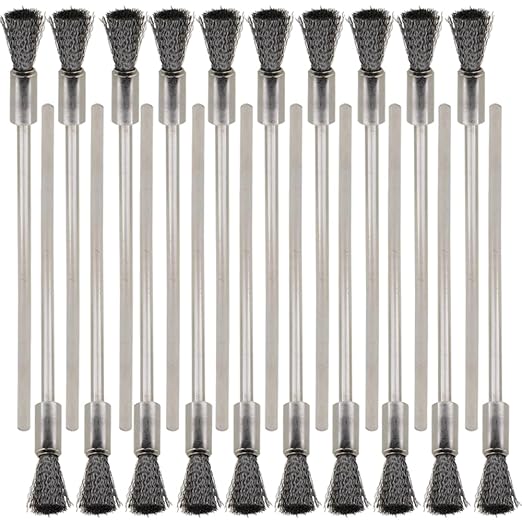 20PCS Wire Brushes with Extended Handle by LingGan