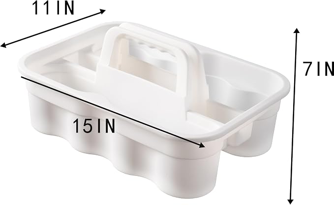 Matthew 3 Pack Large Plastic Tote Tool & Deluxe Supply Cleaning Caddy - Image 3