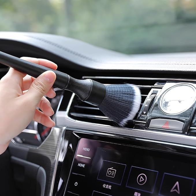 11PCS Car Detailing Brush Set, Soft Boar Hair Vehicle Interior Exterior Detail - Image 5