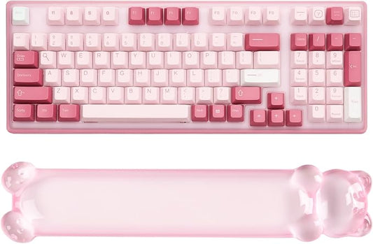 Clear Gel Keyboard Wrist Rest, Bear-Shape Wrist Rest, Ergonomic Wrist Rest by Sumgsn