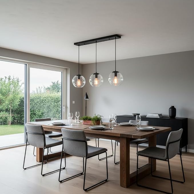 Globe Pendant Light, Modern Hanging Lighting Fixture, Classic Cluster Chandelier - Image 9