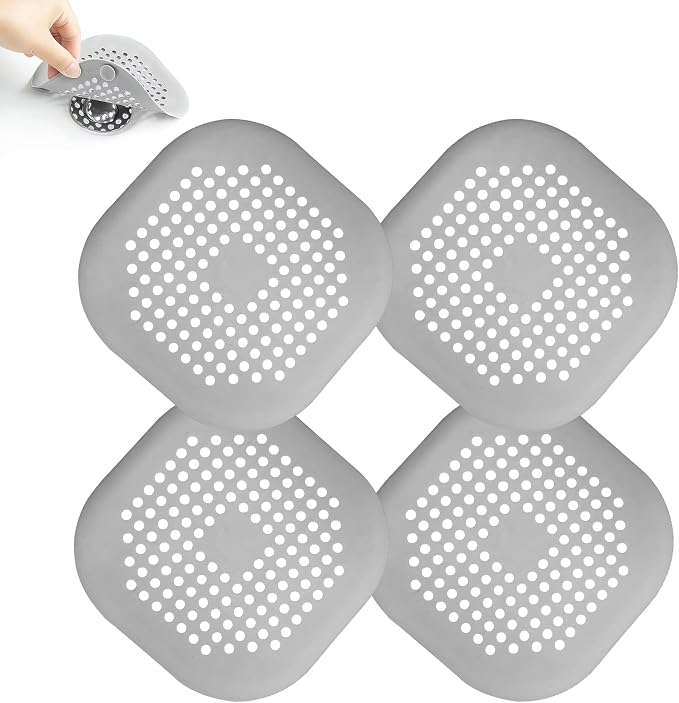 4 Pieces Drain Covers Hair Stopper by Philbinden