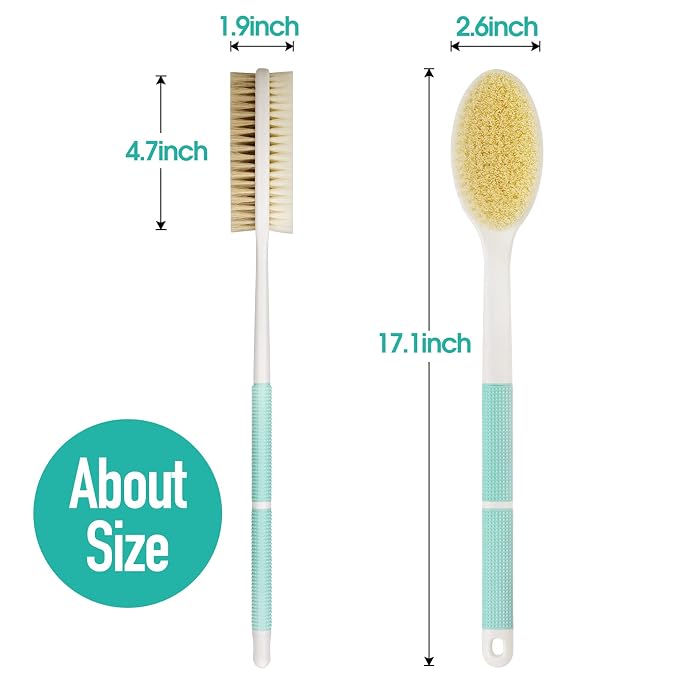 Back Scrubber Anti Slip for Shower, Back Brush Long Handle - Image 5