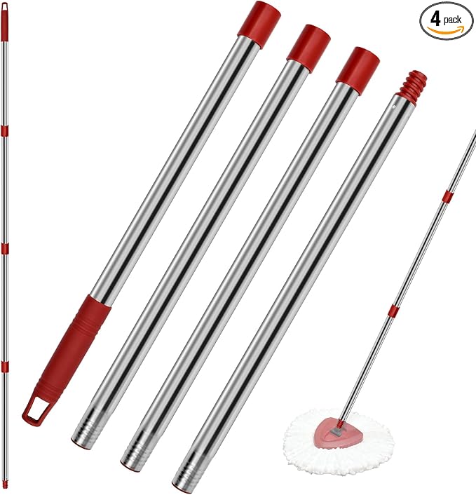 4 Section Spin Mop Replacement Handle by GFRED