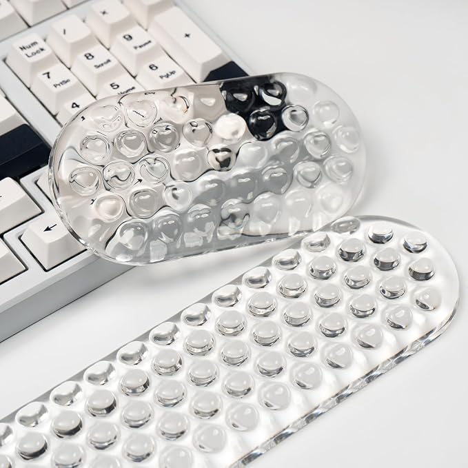 Gel Keyboard and Mouse Wrist Rest Set – Clear Cute Wrist Rest - Image 8