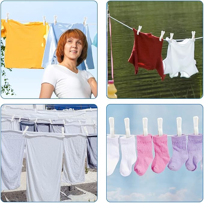 18 PCS Beach Towel Clip, Cloth Pins, Quilt Drying Clip, Plastic Clothespins - Image 4