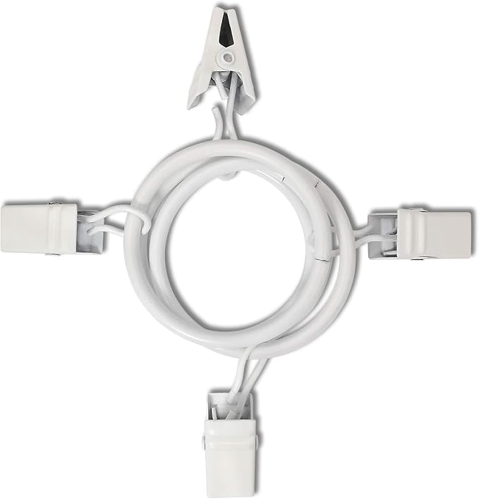 100 Pack Curtain Rings with Clips, Drapery Clips with Rings, Drapes Rings 1.26 - Image 9