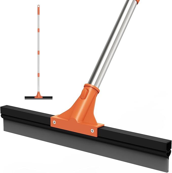 Floor Squeegee for Concrete Floor, Rubber Broom by Unknown