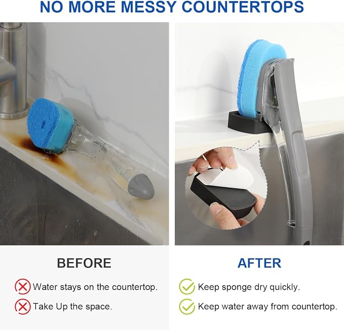 LANMU Self-Adhesive Dish Wand Holder Compatible - Image 3