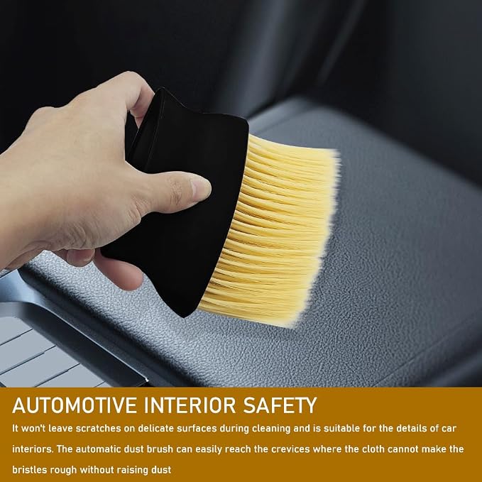 Auto Interior Dust Brush, Car Detailing Brush, Soft Bristles Auto Exterior - Image 3