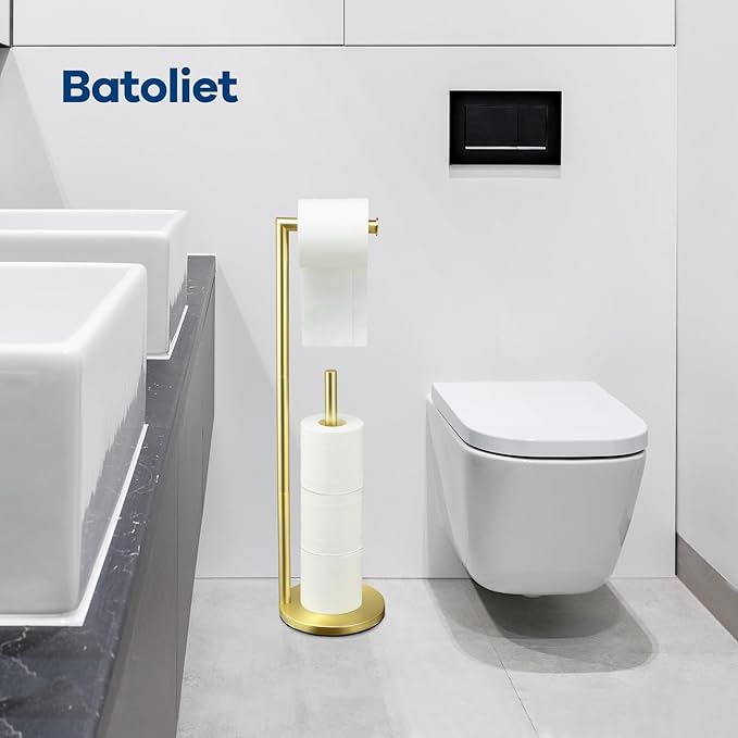 Toilet Paper Holder Stand, Toilet Paper Holder Free Standing, Toilet Paper Roll - Image 6
