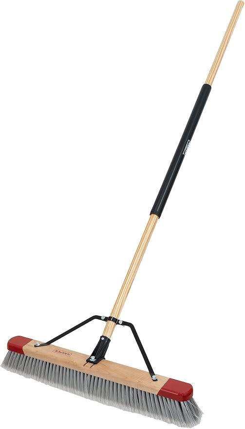 Harper 24 Inch Indoor Push Broom, Premium Heavy Duty Smooth-Surface Floor by Harper
